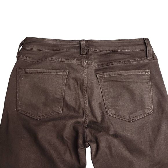 Just Black Cropped Distressed Ripped Raw Hem Torn Up Black Jeans - Picture 7 of 13